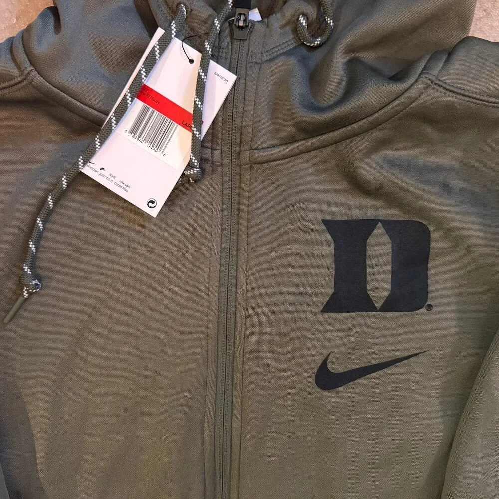 NEW WITH TAGS - Nike Duke Blue Devils zip up hoodie - Size Large - Picture 3 of 3